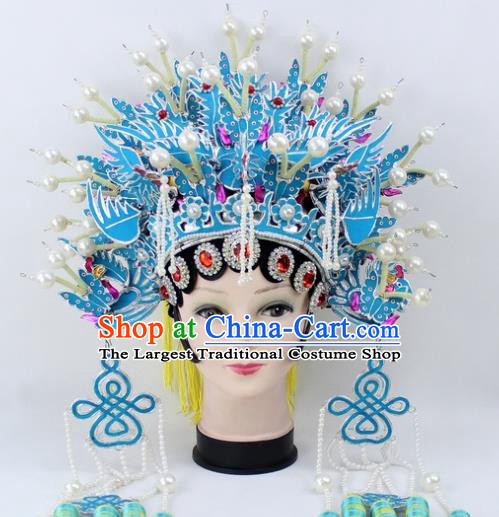 Chinese Ancient Princess Phoenix Coronet Traditional Peking Opera Artiste Headwear for Women