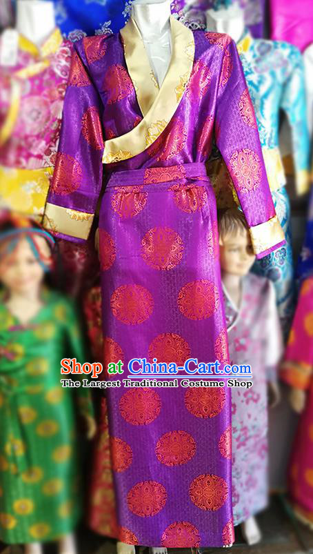 purple ethnic dress