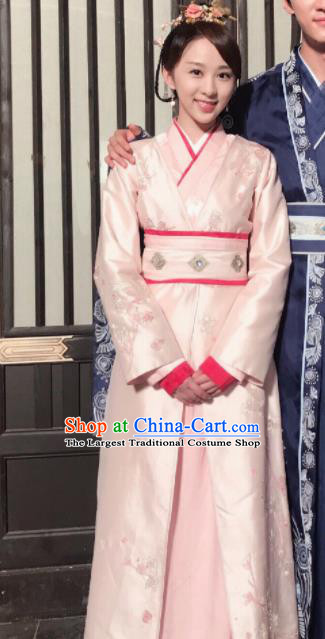 Chinese Ancient Court Maid Hanfu Dress Sui Dynasty Princess Historical Costume for Women