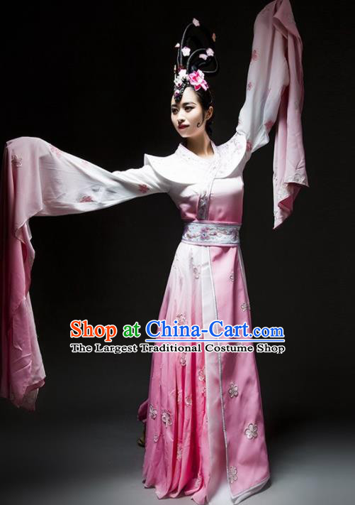 Chinese Classical Dance Costume Traditional Stage Performance Pink Hanfu Dress for Women