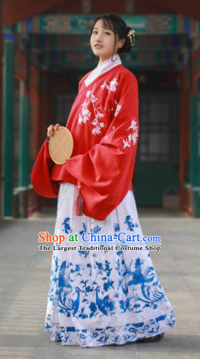 Traditional Chinese Ming Dynasty Court Lady Historical Costume Ancient Princess Hanfu Dress for Women