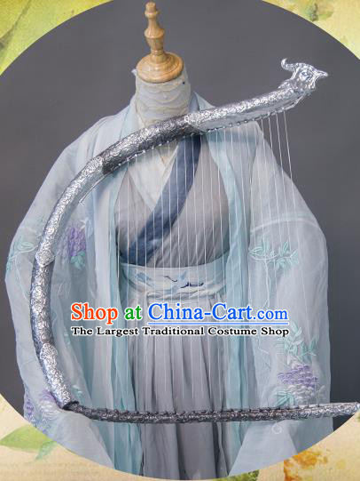 Chinese Traditional Cosplay Swordswoman Costume Ancient Jin Dynasty Princess Hanfu Dress for Women