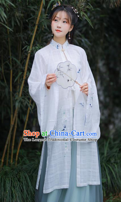 Chinese Ancient Embroidered Hanfu Dress Ming Dynasty Nobility Lady Historical Costume for Women