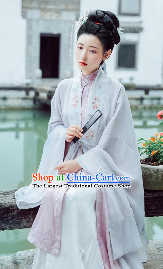 Chinese Ancient Drama Dream of the Red Chamber Hanfu Dress Traditional Ming Dynasty Dowager Li Wan Historical Costume for Women