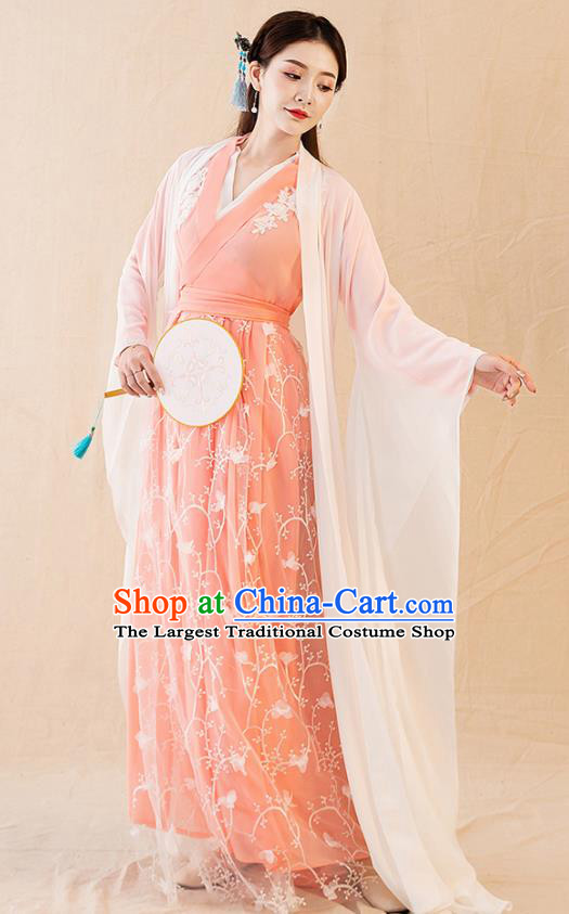 Traditional Chinese Tang Dynasty Imperial Consort Hanfu Dress Ancient Drama Court Replica Costumes for Women