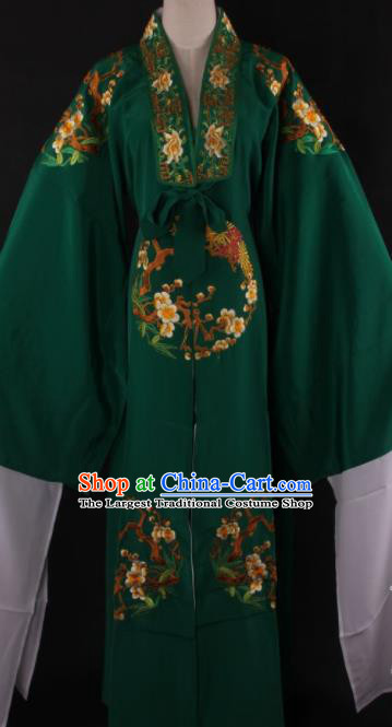 Chinese Shaoxing Opera Niche Gifted Scholar Deep Green Gown Traditional Ancient Childe Costume for Men