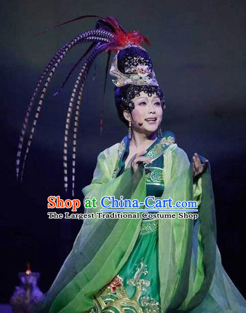 Chinese Beautiful Dance Beijing Opera Wang Zhaojun Costume Traditional Classical Dance Competition Dress for Women
