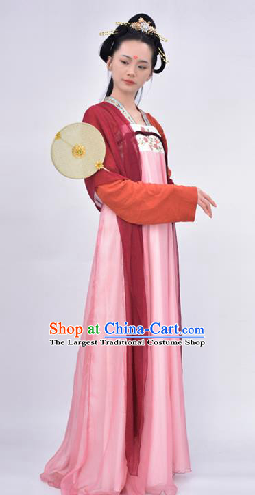 Chinese Traditional Tang Dynasty Court Princess Replica Costumes Ancient Palace Lady Hanfu Dress for Women