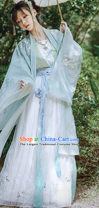 Traditional Chinese Song Dynasty Palace Hanfu Dress Ancient Nobility Lady Replica Costumes for Women