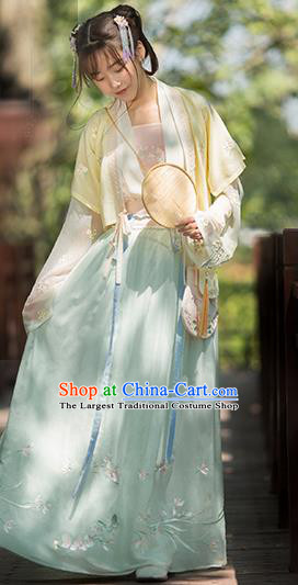 Traditional Chinese Song Dynasty Maidservants Hanfu Dress Ancient Young Lady Replica Costumes for Women