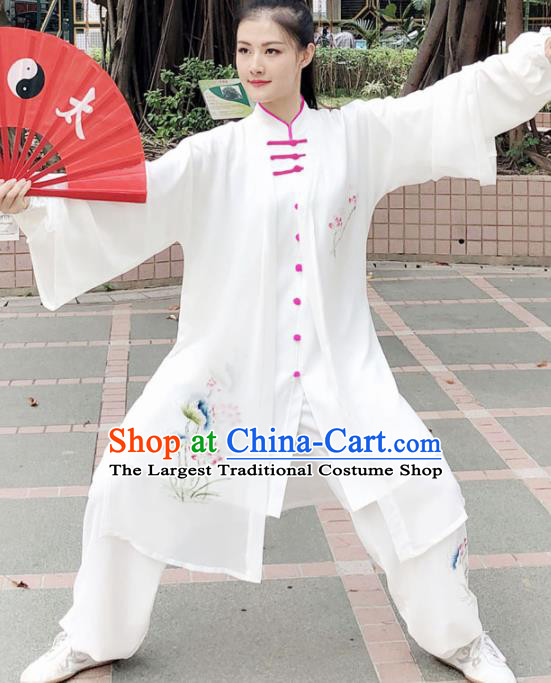 Professional Chinese Martial Arts Painting Lotus Costume