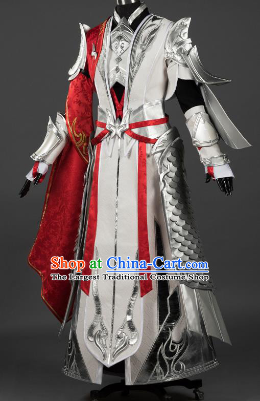 Chinese Traditional Cosplay General King Armor Costumes Ancient Swordsman Clothing for Men