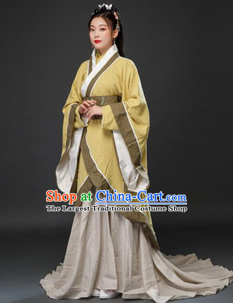 Chinese Drama Traditional Three Kingdoms Period Imperial Consort Diao Chan Concubine Dress Ancient Court Lady Costumes for Women