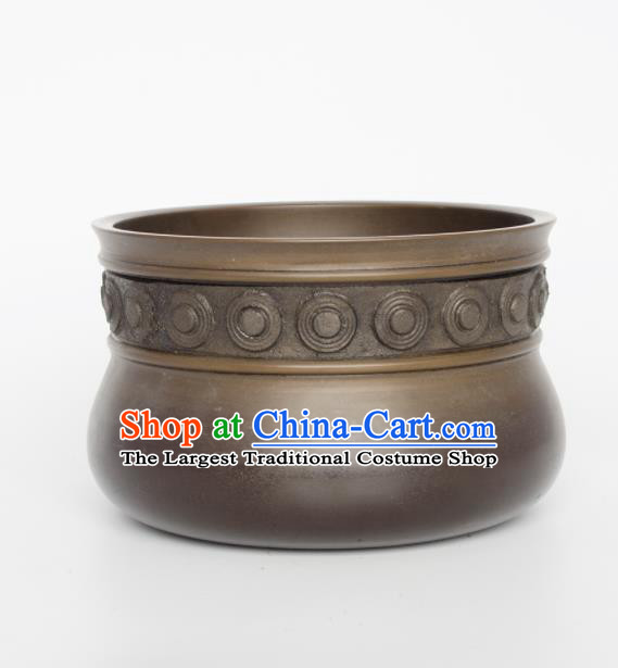 Chinese Handmade Bronze Jar Traditional Copper Pot Craft