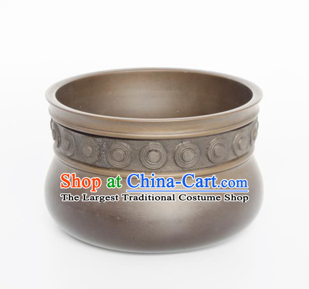 Chinese Handmade Bronze Jar Traditional Copper Pot Craft