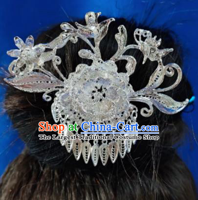 Chinese Traditional Handmade Miao Nationality Tassel Hairpins Ethnic Wedding Hair Accessories for Women