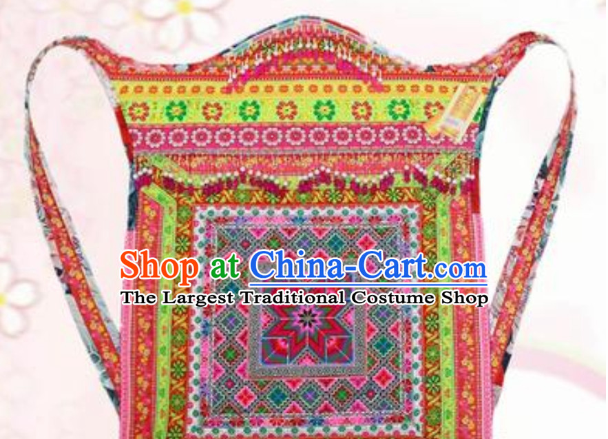 Hmong Clothing Miao Tribe Traditional Baby Carriage Collection