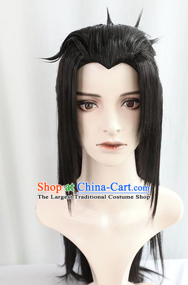 Best Chinese Cosplay Knight Wig Sheath China Quality Wigs Ancient Swordsman Young Hero Wig