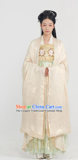 Traditional China Tang Dynasty Noble Infanta Historical Clothing Ancient Royal Princess Hanfu Dress Full Set