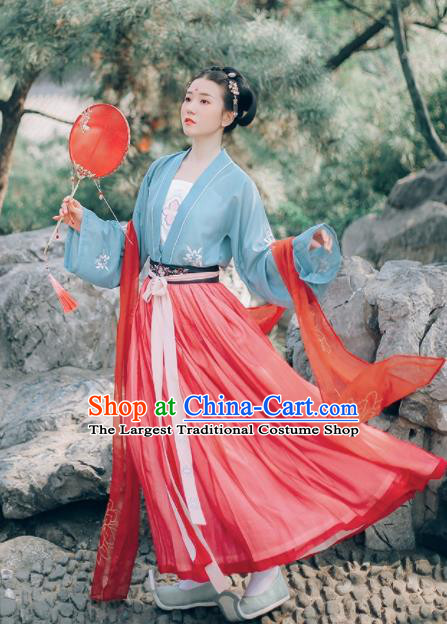 Chinese Ancient Drama Maidservant Hanfu Dress Traditional Song Dynasty Servant Girl Costumes for Women