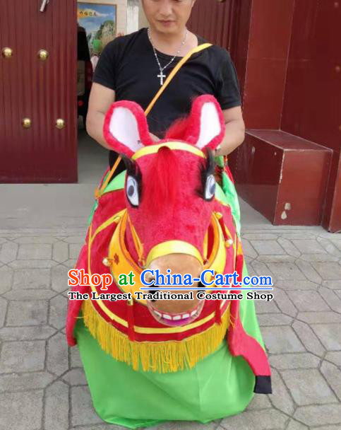 Chinese Traditional Opera Prop Lantern Festival Folk Dance Donkey Land Boat