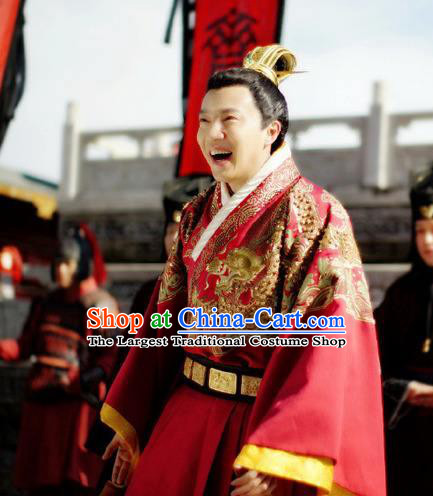 Chinese Ancient Ancient Spring and Autumn Period Xuan King of Qi Historical Television The Ugly Queen Costume for Men