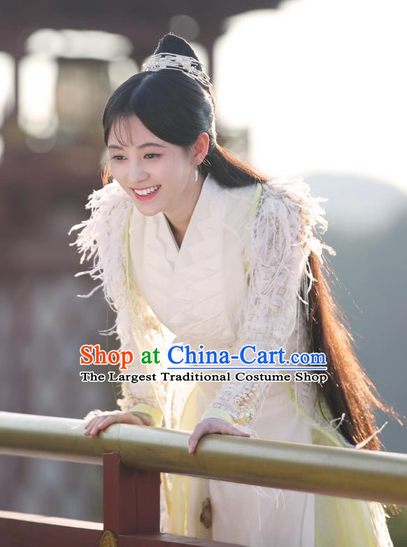 Chinese Ancient Patrician Lady Han Yunxi Hanfu Dress Drama Legend of Yun Xi Costume and Headpiece for Women