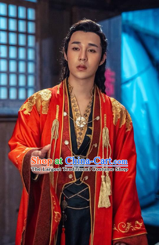 Chinese Ancient Wedding Clothing Drama The Romance of Hua Rong Swordsman Qin Shangcheng Costumes