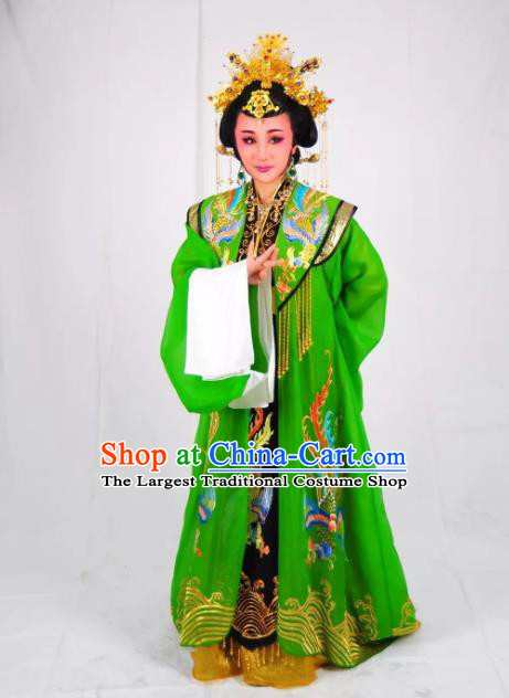 Chinese Shaoxing Opera Empress Dress Garment Costumes and Headdress Palm Civet for Prince Yue Opera Queen Liu E Apparels