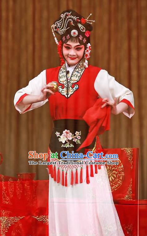 Chinese Kun Opera Hua Tan Pan Jinlian Costumes Apparels and Headpieces Heros Kunqu Opera Country Woman Dress Garment