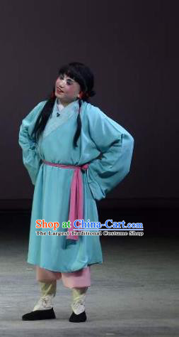 Chinese Kun Opera Young Boy Garment Apparels Clothing and Headwear Wu Shi Ji Kunqu Opera Chou Role Costumes