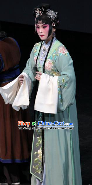 Chinese Kun Opera Young Dowager Garment Apparels Costumes and Headpieces Dream of Red Mansions Kunqu Opera Actress Wang Xifeng Dress