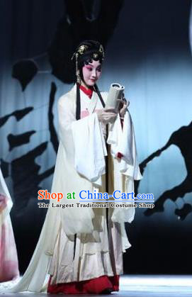 Chinese Kun Opera Dress Apparels Costumes and Headpieces Six Chapters of a Floating Life Kunqu Opera Young Female Yun Niang Garment