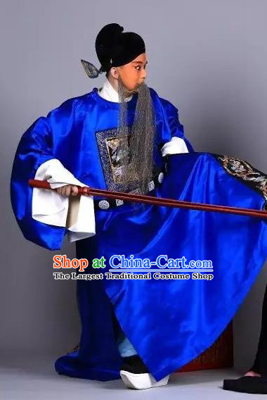 Xiu Ru Ji Chinese Kun Opera Elderly Man Costumes and Headwear Kunqu Opera Laosheng Garment Apparels Official Zheng Dan Clothing