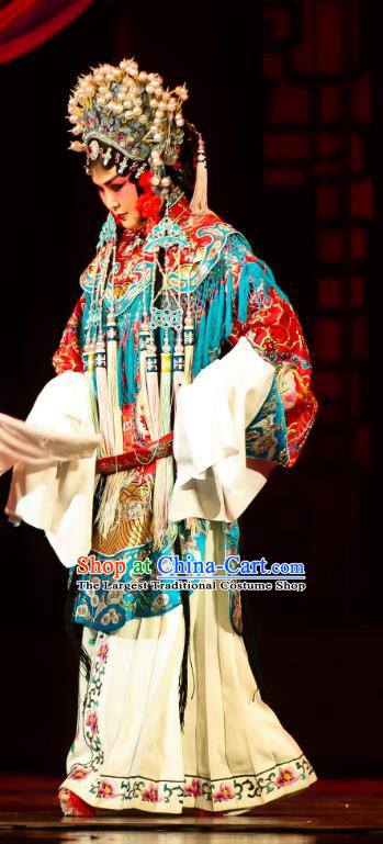 Chinese Huangmei Opera Court Princess Garment Costumes and Headdress Female Consort Prince Traditional Anhui Opera Actress Dress Apparels