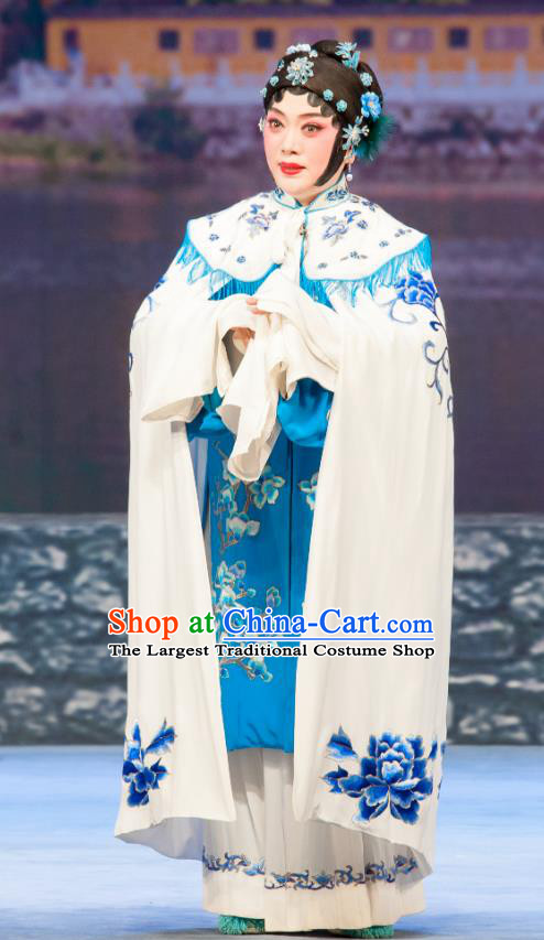 Chinese Ping Opera Huadan Costumes Apparels and Headpieces Traditional Pingju Opera Geng Niang Dress Actress Garment