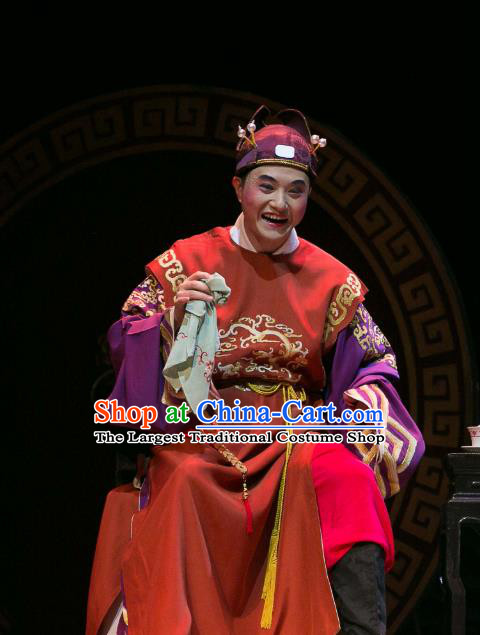 Dream of Red Mansions Chinese Huangmei Opera Rich Childe Costumes and Headwear Chun Jiang Yue An Hui Opera Young Male Xue Pan Apparels Clothing