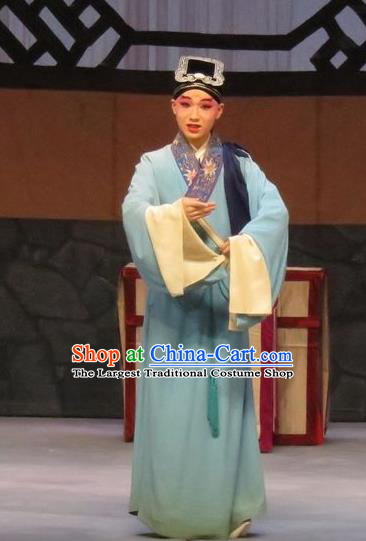 Linjiang Post Chinese Ping Opera Scholar Cui Tong Costumes and Headwear Pingju Opera Young Male Niche Apparels Clothing