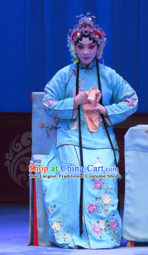 Chinese Ping Opera Hua Tan Costumes Apparels and Headpieces The Beautiful Courtesan Traditional Pingju Opera Actress Du Shiniang Dress Garment