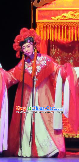 Chinese Shaoxing Opera Dong Xiaowan And Mao Bijiang Wedding Dress Garment Yue Opera Prostitute Costumes Actress Apparels and Headwear