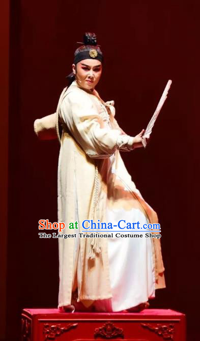 Chinese Yue Opera Young Man Li Menglong Korean Garment Costumes and Headwear Shaoxing Opera Chunh Yang Scholar Apparels