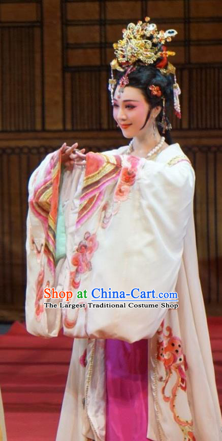 Emperor and the Village Girl Chinese Shaoxing Opera Imperial Consort Dress Costumes and Headdress Yue Opera Hua Tan Zhang Weijun Garment Apparels