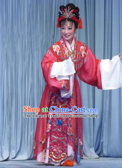 Chinese Ping Opera Actress Zhang Saizhu Apparels Costumes and Headpieces Tell on Sargam Traditional Pingju Opera Hua Tan Dress Garment