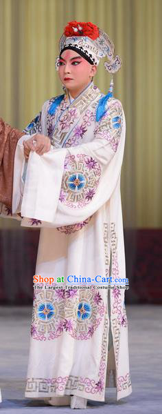 Hong Yang Dong Chinese Peking Opera Xiaosheng Garment Costumes and Headwear Beijing Opera Niche Apparels Young Male Meng Liang Clothing