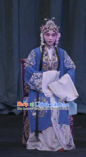 Chinese Beijing Opera Young Female Apparels Yu Guo Yuan Costumes and Headpieces Traditional Peking Opera Imperial Concubine Dress Hua Tan Garment