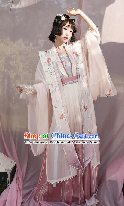 Chinese Ancient Noble Infanta Hanfu Dress Nobility Lady Garment Traditional Song Dynasty Royal Princess Historical Costumes Complete Set