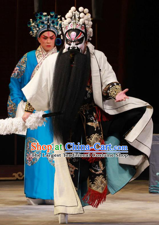 Feng Yu Xing Huang Qi Chinese Peking Opera Hero Garment Costumes and Headwear Beijing Opera Jing Rong Apparels Li Kui Clothing