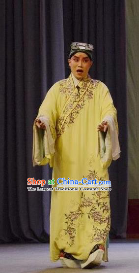 Shen Ting Ling Chinese Peking Opera Xiaosheng Apparels Costumes and Headpieces Beijing Opera Garment Young Male Clothing