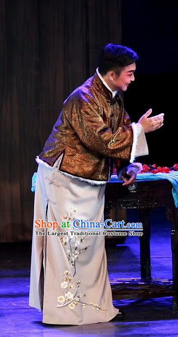 Luo Mei Yin Chinese Peking Opera Xiaosheng Apparels Costumes Beijing Opera Young Male Garment Childe Gao Juexin Clothing