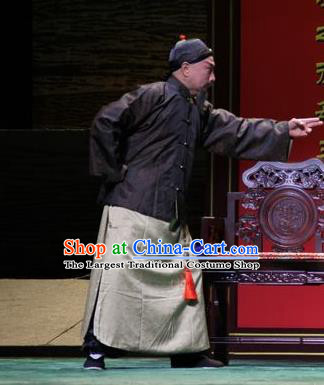 Da Sheng Kui Chinese Peking Opera Elderly Male Apparels Costumes and Headpieces Beijing Opera Merchant Garment Clothing